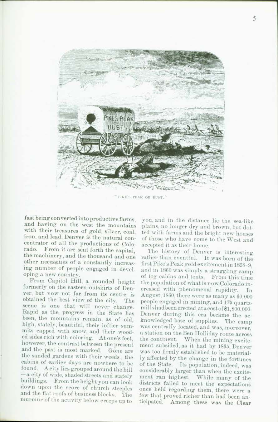 THE CITY OF DENVER, 1888: an early history of "The Queen City of the Plains" vist0006d